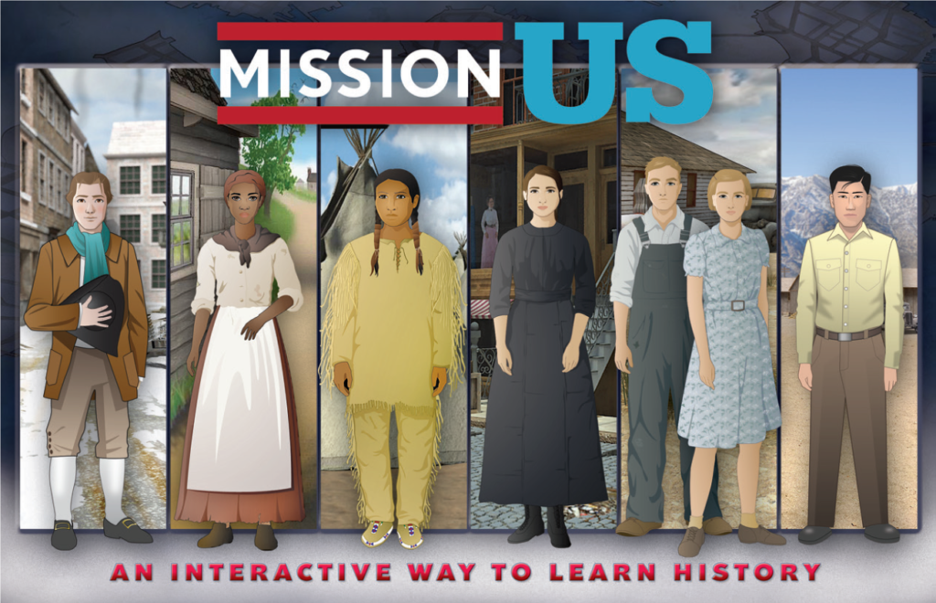 Mission US postcard image